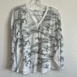 Red Haute women’s XS prima cotton long sleeve lightweight shirt top casual white